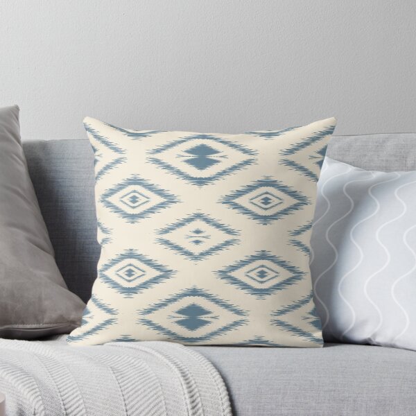 Item preview, Thai Flowers Blue Modern Tribal Seamless Pattern designed and sold by Mystic Threads Design.
