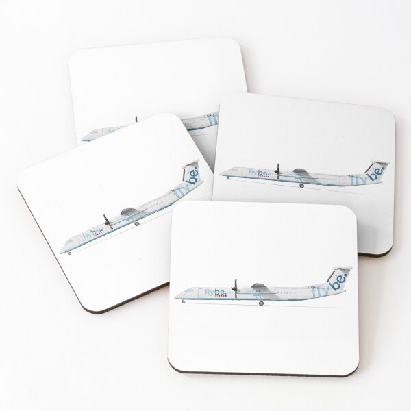 Item preview, DHC DASH 8 Q400 G-JECM FLYBE 2013 designed and sold by Grubby Fingers Aircraft Illustration.