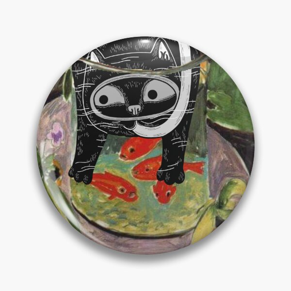 Artikelvorschau, Surreales Kunstposter: Katze mit Goldfisch entworfen und verkauft von postur.