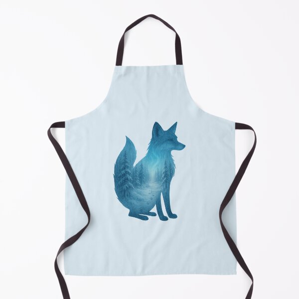 Item preview, Winter Path Silhouette Fox designed and sold by ChirpInc.