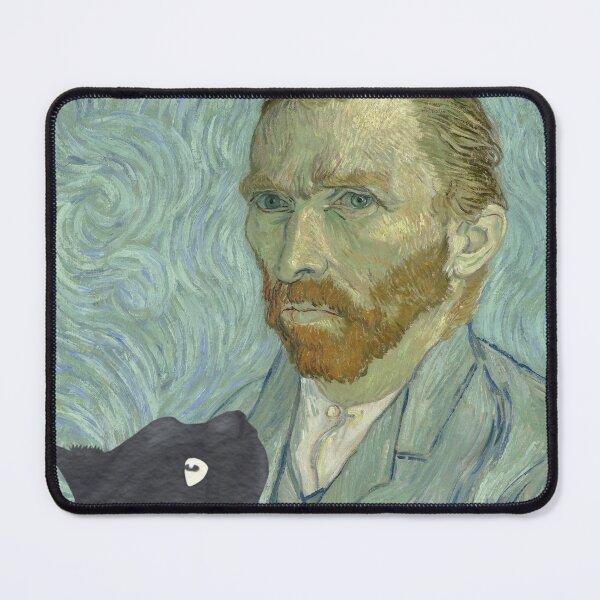 Item preview, Cat Van Gogh Self Portrait Style Poster designed and sold by postur.