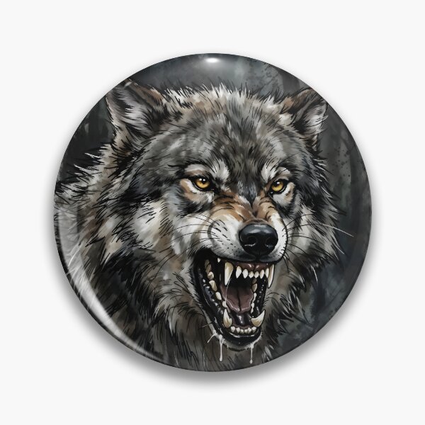 Item preview, Gray Wolf Snarling - Alpha Predator Wildlife designed and sold by RubisLeaf.