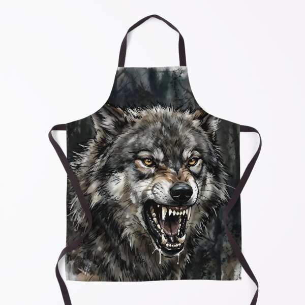 Item preview, Gray Wolf Snarling - Alpha Predator Wildlife designed and sold by RubisLeaf.