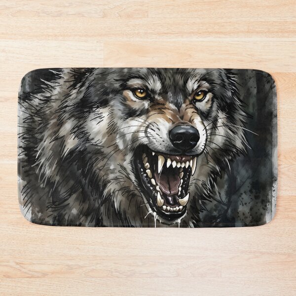 Item preview, Gray Wolf Snarling - Alpha Predator Wildlife designed and sold by RubisLeaf.