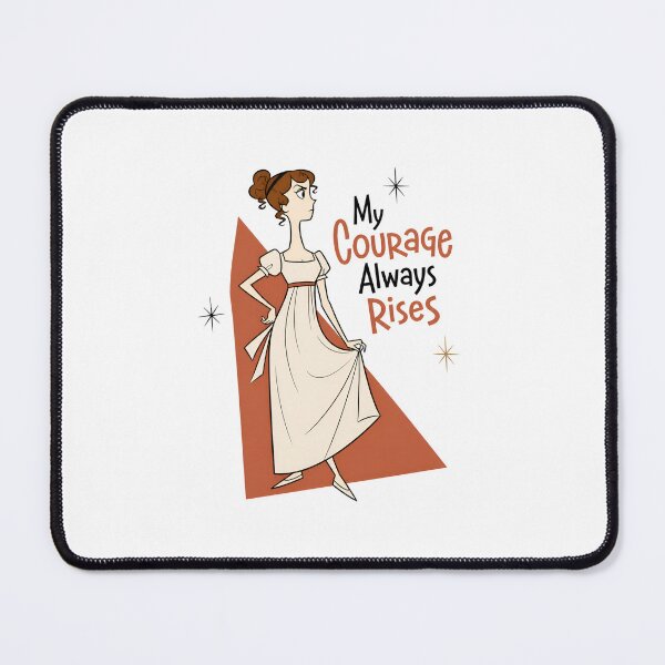 Item preview, My Courage Always Rises Pride and Prejudice Quote designed and sold by Fenay Designs.