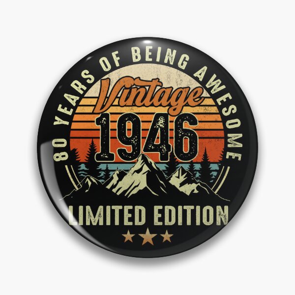Item preview, 80th Birthday, Vintage 1946 Retro Party Birthday Gift  designed and sold by FernaRoje.