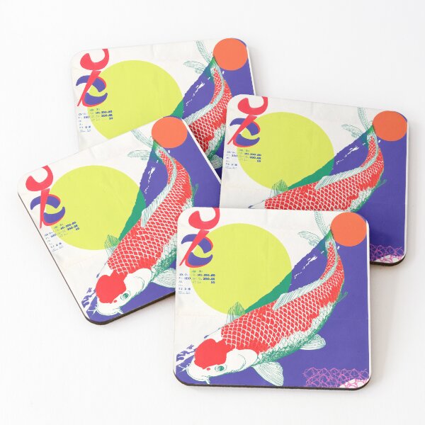 Item preview, Japandi Pop Art Koi Fish - Minimalist Japanese Zen Wall Art  designed and sold by KJNihonDesigner.