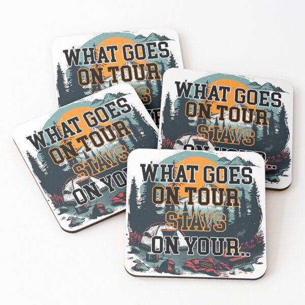 Item preview, What Goes On Tour Stays On Your. Tour Vintage Camping Adventure Design designed and sold by DesignArtist.ia.