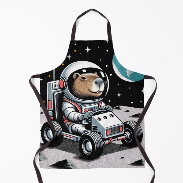 Item preview, Capybara Astronaut – Moon Rover Adventure designed and sold by Dogandesighn.
