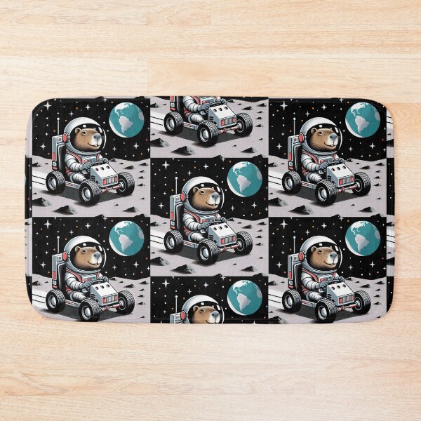 Item preview, Capybara Astronaut – Moon Rover Adventure designed and sold by Dogandesighn.