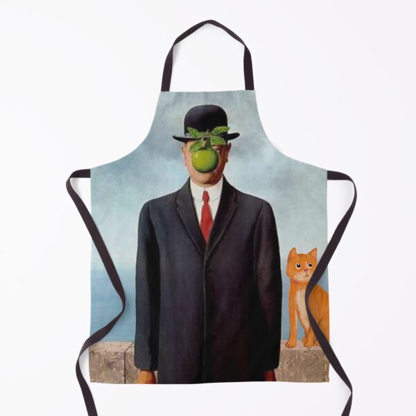 Item preview, Surreal Man With Cat Magritte Style Poster designed and sold by postur.