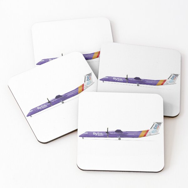 Item preview, DHC DASH 8 Q400 G-JECM FLYBE 2016 designed and sold by Grubby Fingers Aircraft Illustration.