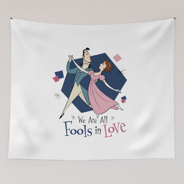 Item preview, We Are All Fools in Love Pride and Prejudice Romance designed and sold by Fenay Designs.