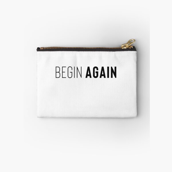 Item preview, Begin Again Minimalist Typography Motivational Quote designed and sold by Lynn Creates.