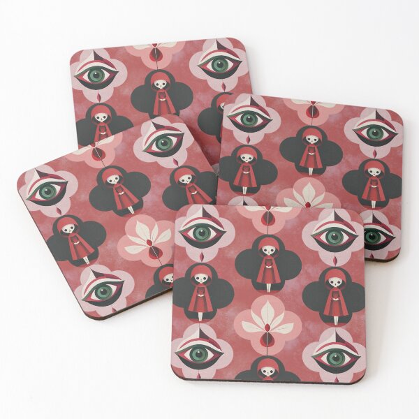 Item preview, Dystopian Red Cloak Pattern – Feminist Resistance Design designed and sold by Veata.