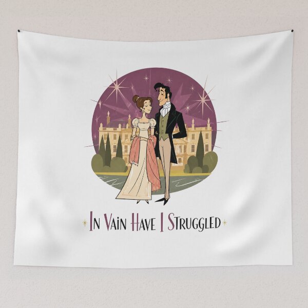 Item preview, In Vain Have I Struggled Pride and Prejudice Quote designed and sold by Fenay Designs.