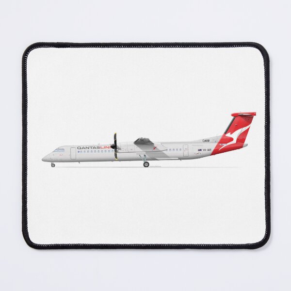 Item preview, DHC DASH 8 Q400 VH-QOT QANTASLINK 2023 designed and sold by Grubby Fingers Aircraft Illustration.