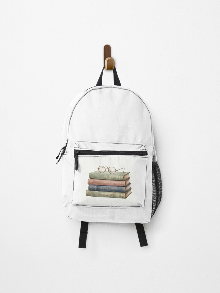 Thumbnail 1 of 3, Backpack, Lived-in Library Stack designed and sold by veseli5.