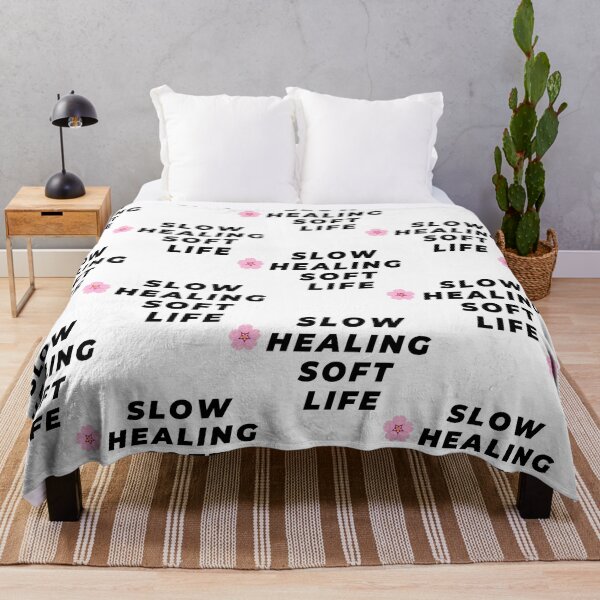Item preview, Slow Healing Soft Life Aesthetic Quote T-Shirt designed and sold by Bloomelle Studio.