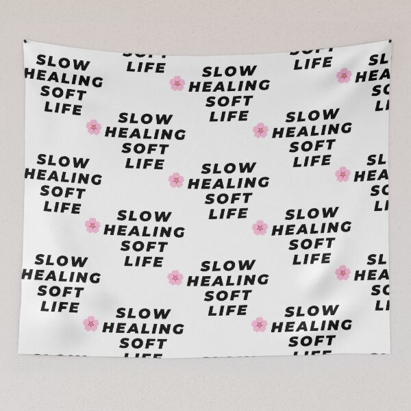 Item preview, Slow Healing Soft Life Aesthetic Quote T-Shirt designed and sold by Bloomelle Studio.