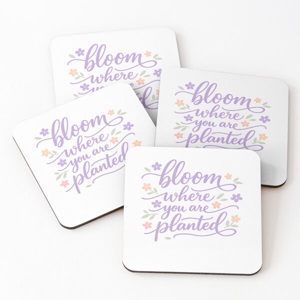 Item preview, spring floral script lettering pastel flowers designed and sold by Byte-shirt.