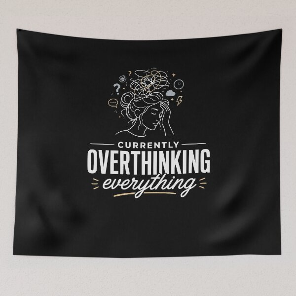 Item preview, Currently overthinking everything – Funny Mental designed and sold by FreshPixelArt.