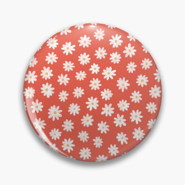 Item preview, Summer Daisy Fields | Orange Flower Pattern designed and sold by byJessShah.