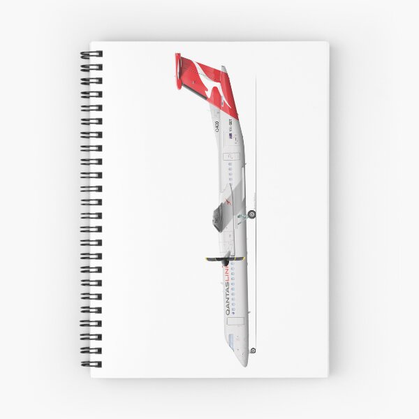 Item preview, DHC DASH 8 Q400 VH-QOT QANTASLINK 2023 designed and sold by Grubby Fingers Aircraft Illustration.