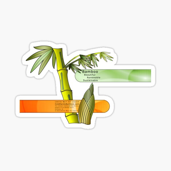 Bamboo - Beautiful, Renewable, Sustainable Sticker