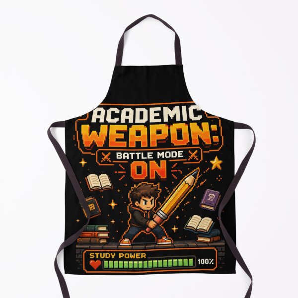 Item preview, Academic Weapon Battle Mode ON – Retro Pixel Art Gamer Student Design | Study RPG Gift designed and sold by irfanshikh.