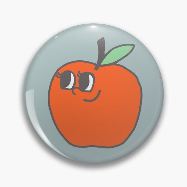 Item preview, Cute Kawaii Apple Face Die Cut Sticker designed and sold by PostcardnPetal.