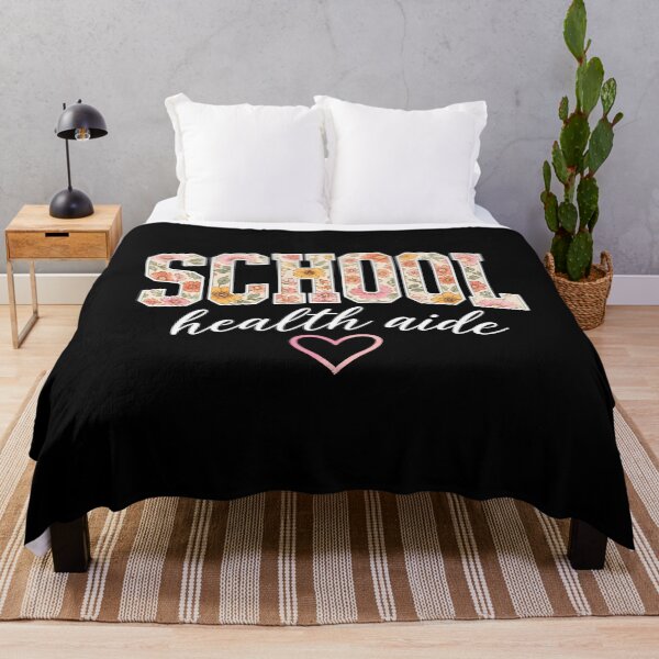 Item preview, School Health Aide Shirt Floral Retro T-Shirt, Cute Healthcare Worker Gift, Nurse Appreciation Graphic Tee designed and sold by AsturShop.