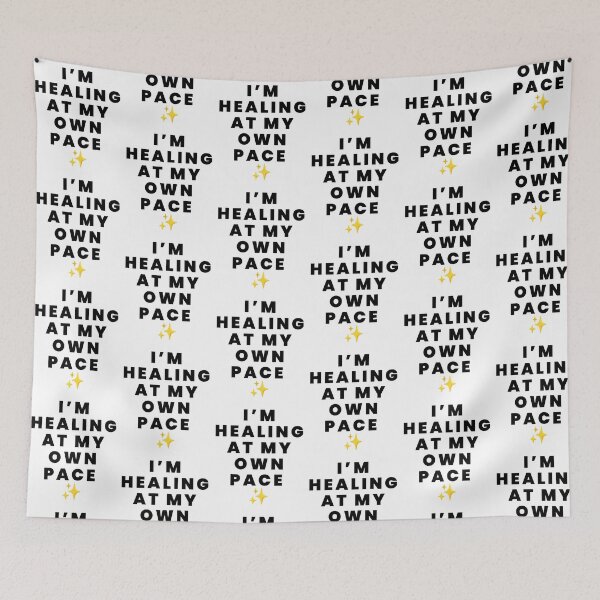 Item preview, Im Healing At My Own Pace Aesthetic Quote T-Shirt designed and sold by Bloomelle Studio.