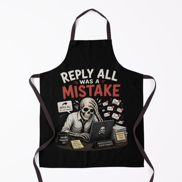 Item preview, Reply All Was A Mistake Funny Office Email Skeleton Design designed and sold by MotylekAnia.