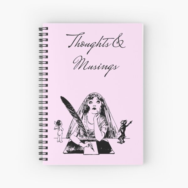 Thoughts and Musings Vintage Style Journal Spiral Notebook