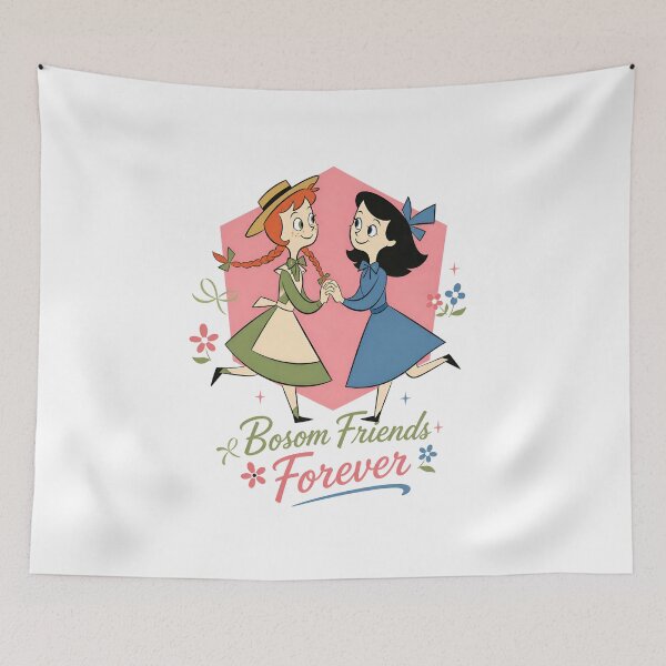 Item preview, Anne of Green Gables Bosom Friends Forever with Diana Barry designed and sold by Fenay Designs.