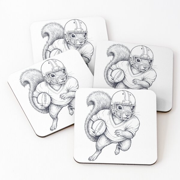 Item preview, Vintage Squirrel Playing American Football Player Animal Lover designed and sold by TerryConnells.