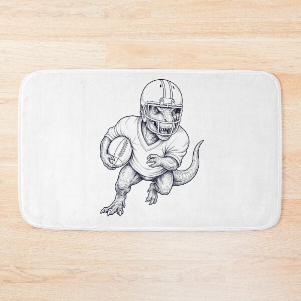Item preview, Vintage T Rex Dinosaur Playing American Football Player Animal Lover designed and sold by TerryConnells.