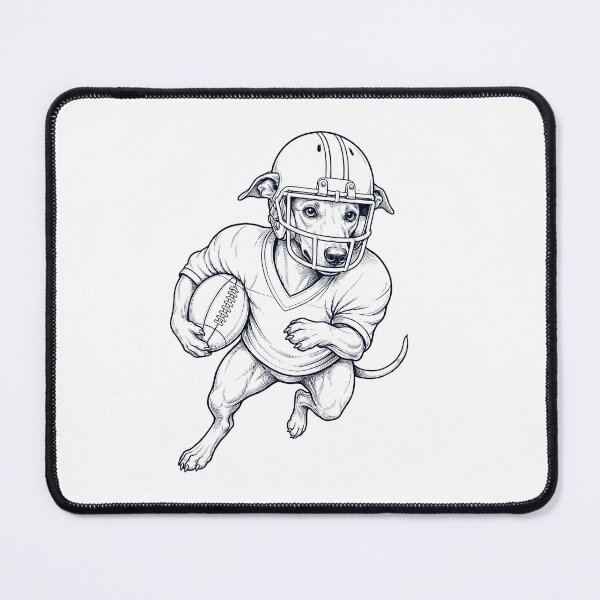 Item preview, Vintage Whippet Playing American Football Player Dog Lover designed and sold by TerryConnells.