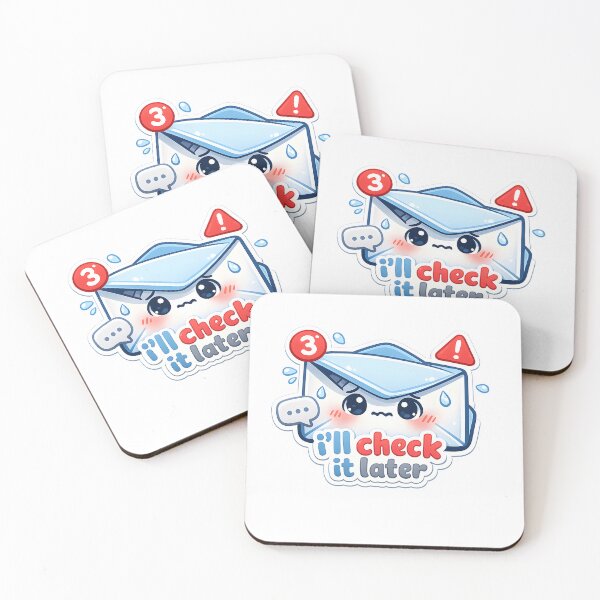 Item preview, "I'll Check It Later" | Funny Email Anxiety & Procrastination Cartoon designed and sold by Naviora.