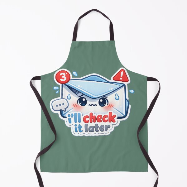 Item preview, "I'll Check It Later" | Funny Email Anxiety & Procrastination Cartoon designed and sold by Naviora.