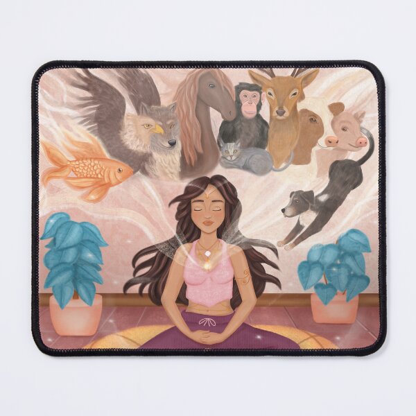 Item preview, Inner Light – Interconnected Consciousness Meditation Illustration designed and sold by Medilludesign.