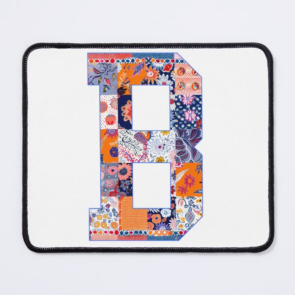 Item preview, Artistic Floral Patchwork Letter B Varsity Style Decorative Design designed and sold by DesignArtist.ia.