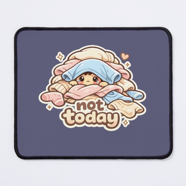 Item preview, "Not Today" | Cute Laundry Day Procrastination & Lazy Vibes Art designed and sold by Naviora.
