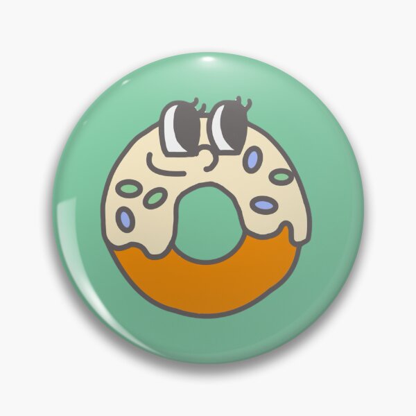Item preview, Cute Kawaii Donut Face Die Cut Sticker designed and sold by PostcardnPetal.