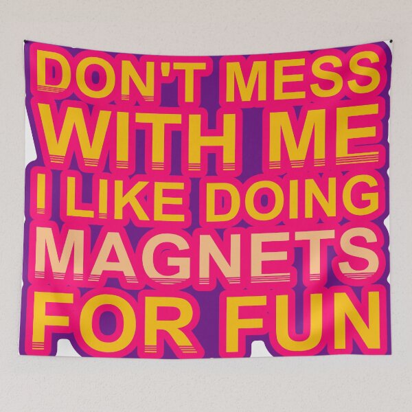 Item preview, Don'T Mess With I Like Doing Magnets For Fun designed and sold by TheIconSmith.