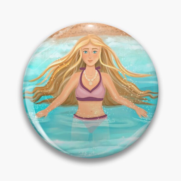 Item preview, Water Element – Woman Recharging in the Sea at Sunset designed and sold by Medilludesign.