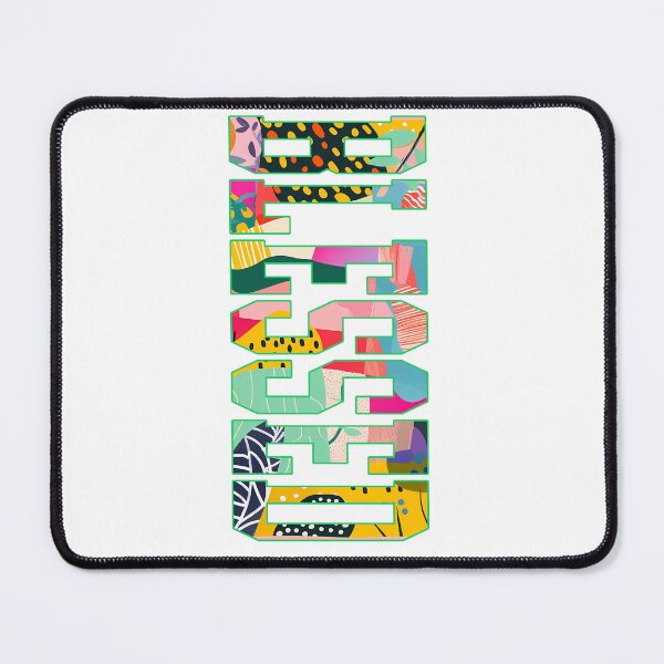 Item preview, Blessed Abstract Colorful Patchwork Typography Vertical Design designed and sold by DesignArtist.ia.