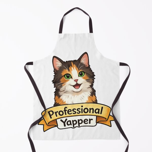 Item preview, Professional Yapper: Cute Calico Cat Talking Art designed and sold by MalisoStickers.