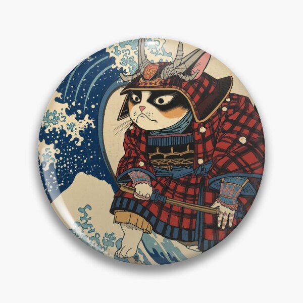 Item preview, Ukiyo-e Samurai Cat Japanese Art designed and sold by Japanese World.